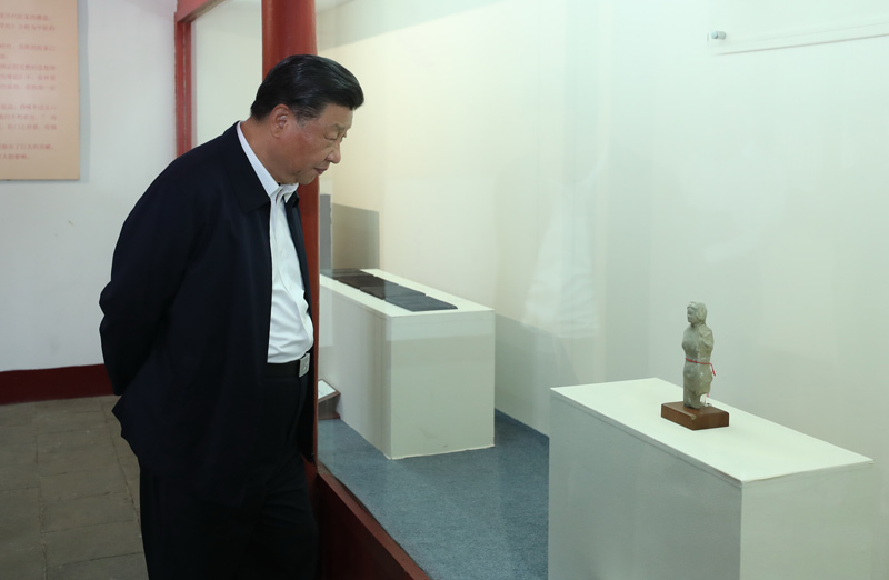 2021年5月12日，習近平總書(shū)記在南陽(yáng)市考察東漢醫學(xué)家張仲景的墓祠紀念地醫圣祠。 